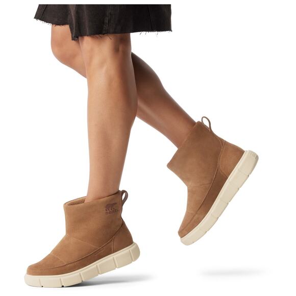 Sorel Women's 8.5 Tan Chalk Explorer III Slip On Boots Suede Waterproof LB10-10 - Picture 1 of 8
